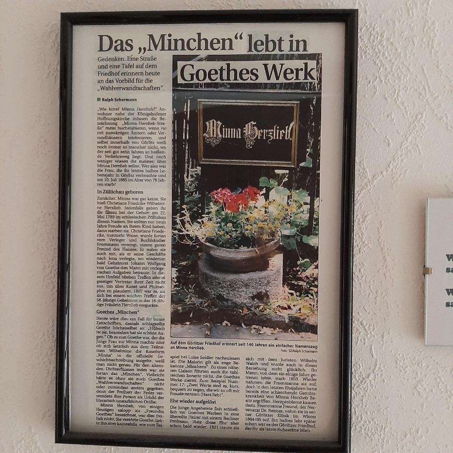 Görlitz Ferienwohnung Minna Herzlieb מראה חיצוני תמונה